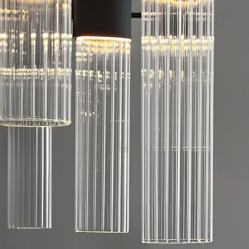 TORVALD Linear Chandelier by Lampadom - angle view