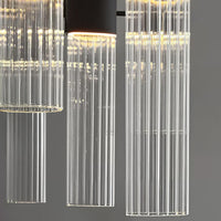 TORVALD Linear Chandelier by Lampadom - angle view