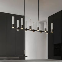 TORVALD Linear Chandelier by Lampadom - side view