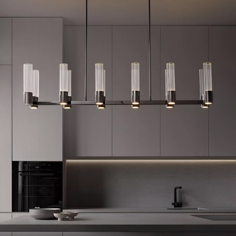 TORVALD Linear Chandelier by Lampadom - detail view