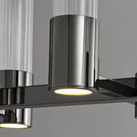 TORVALD Linear Chandelier by Lampadom - side view