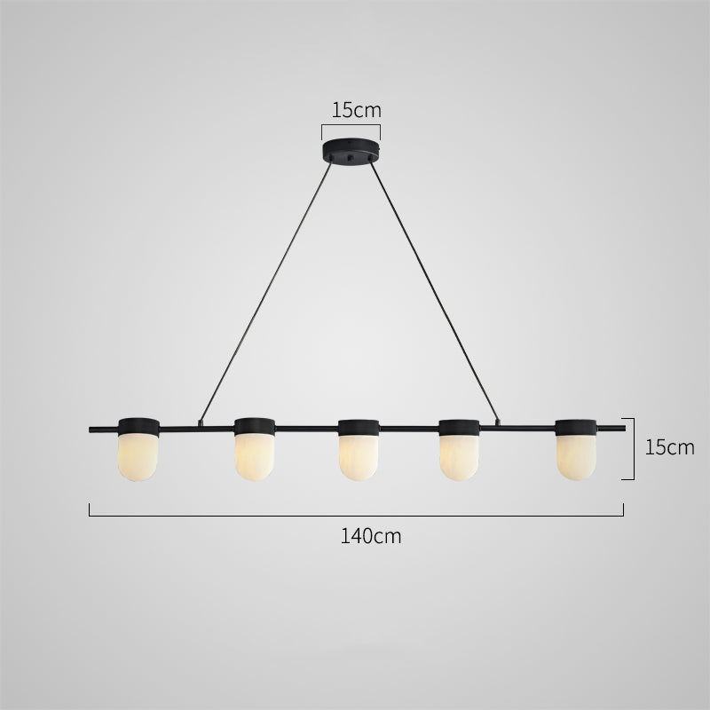 TORVILL Linear Chandelier by Lampadom - scale reference