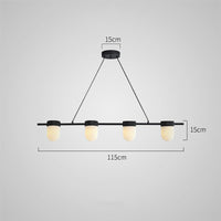 TORVILL Linear Chandelier by Lampadom - close-up
