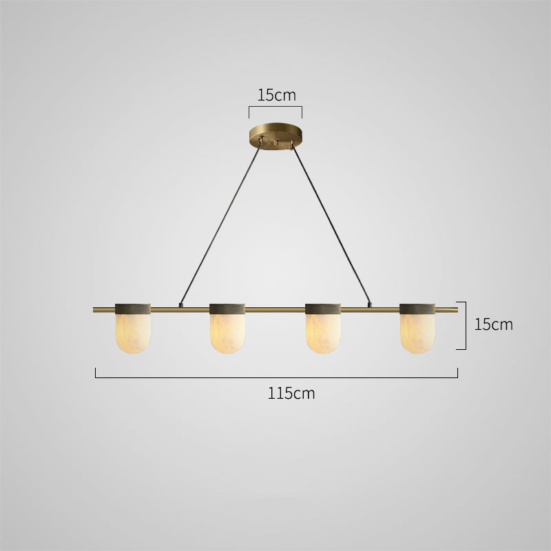 TORVILL Linear Chandelier by Lampadom - detail view