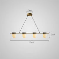TORVILL Linear Chandelier by Lampadom - detail view