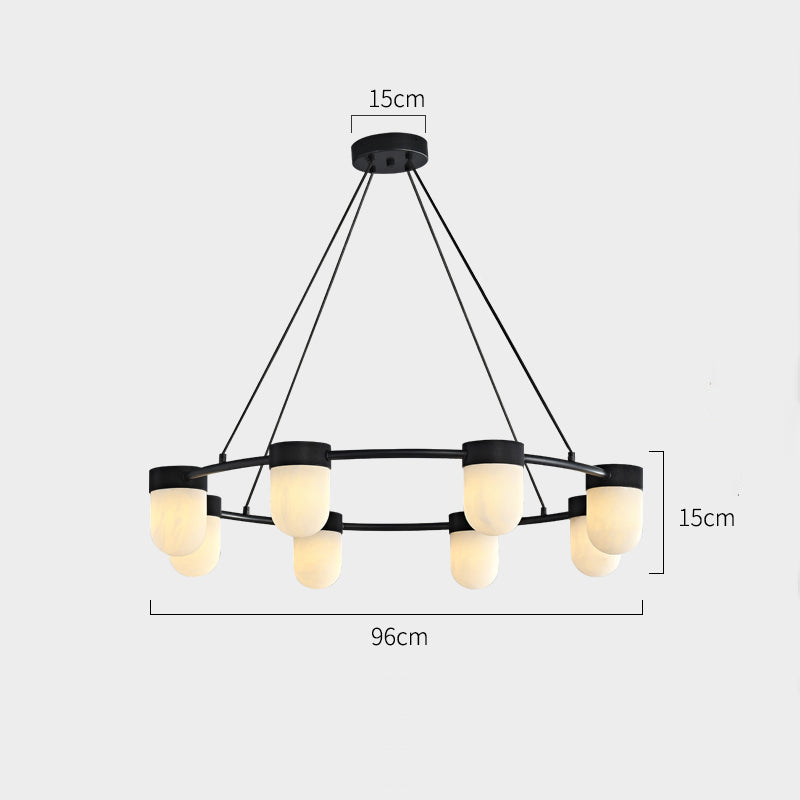 TORVILL Ring Chandelier by Lampadom - scale reference