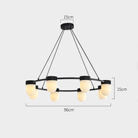 TORVILL Ring Chandelier by Lampadom - scale reference