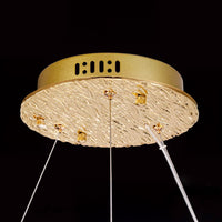 TOTTI B Ring Chandelier by Lampadom - close-up