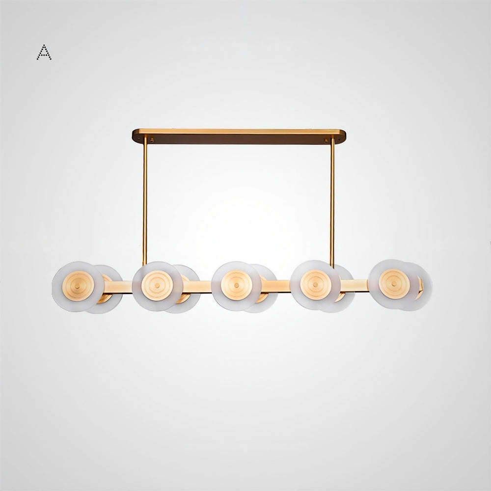 TRACY Linear Chandelier by Lampadom - angle view