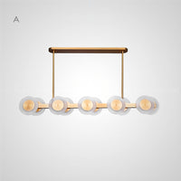 TRACY Linear Chandelier by Lampadom - angle view