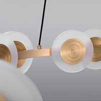 TRACY Linear Chandelier by Lampadom - close-up