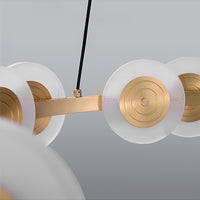 TRACY Linear Chandelier by Lampadom - close-up