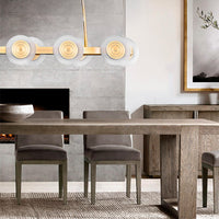 TRACY Linear Chandelier by Lampadom - scale reference