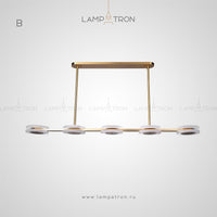 TRACY Linear Chandelier by Lampadom - detail view