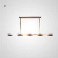 TRACY Linear Chandelier by Lampadom - side view
