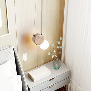 Travertine Tranquil Pendant Lamp by Lampadom