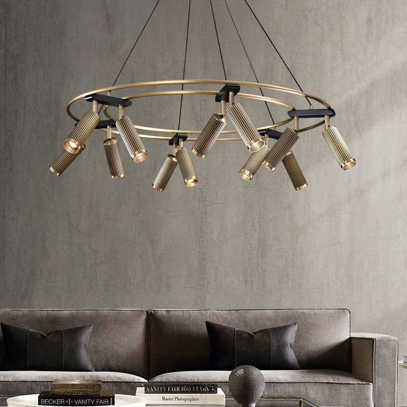 TRIGGER Ring Chandelier by Lampadom - angle view