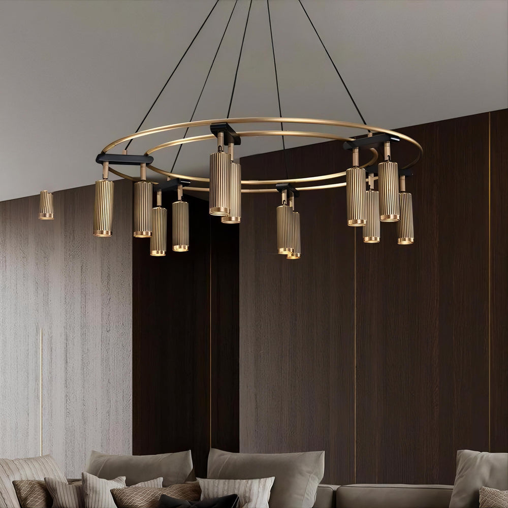 TRIGGER Ring Chandelier by Lampadom - ambient shot