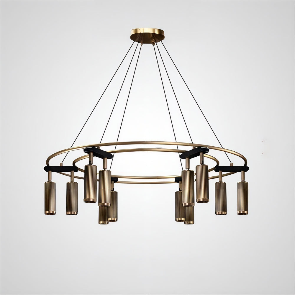 TRIGGER Ring Chandelier by Lampadom - angle view