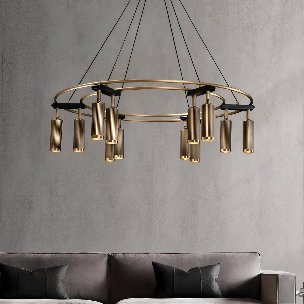 TRIGGER Ring Chandelier by Lampadom - top view