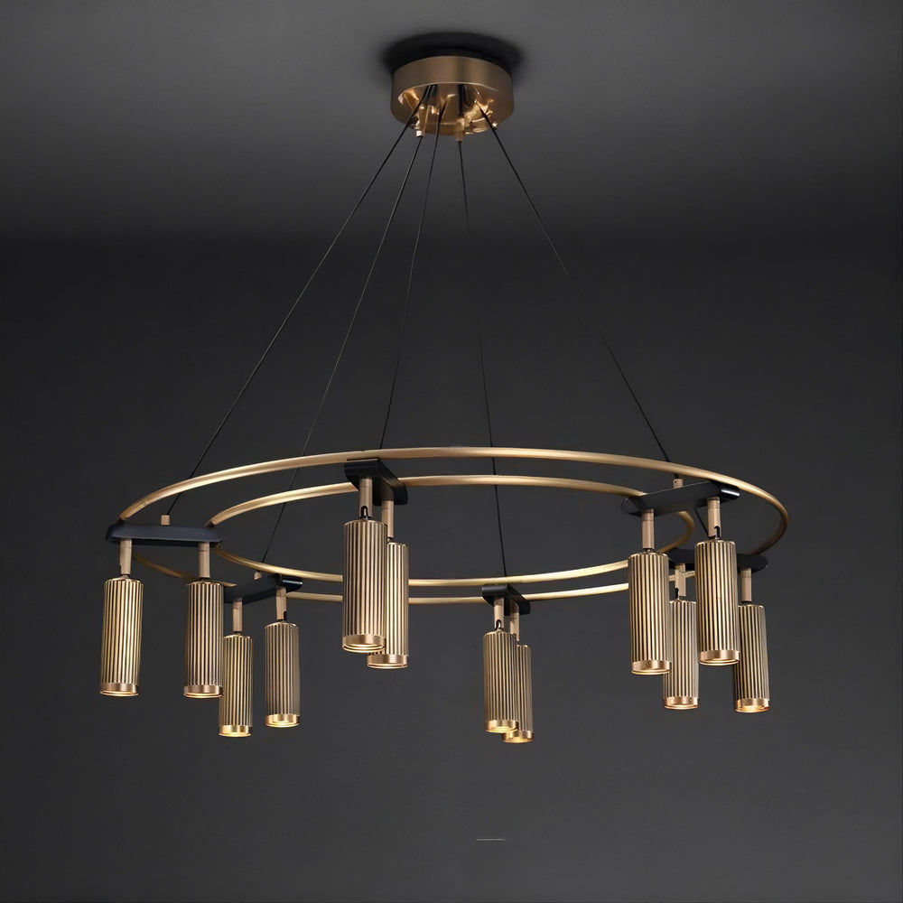 TRIGGER Ring Chandelier by Lampadom - detail view