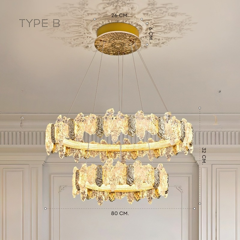 TRILL Chandelier by Lampadom - angle view
