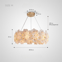 TEUVO Chandelier by Lampadom - close-up