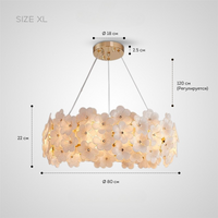 TEUVO Chandelier by Lampadom - scale reference
