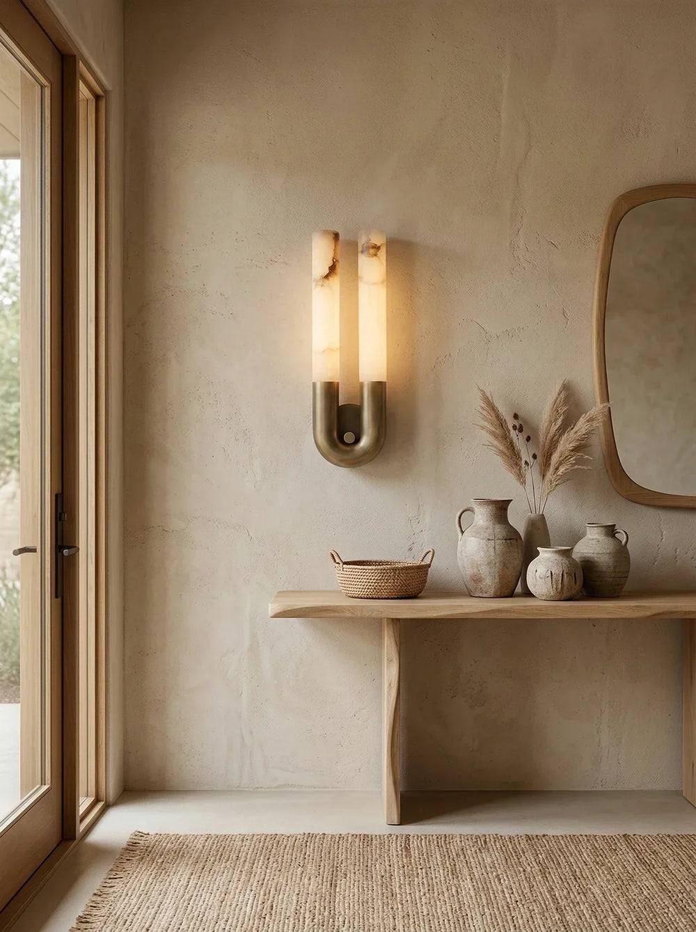 Alabaster Arch Wall Light