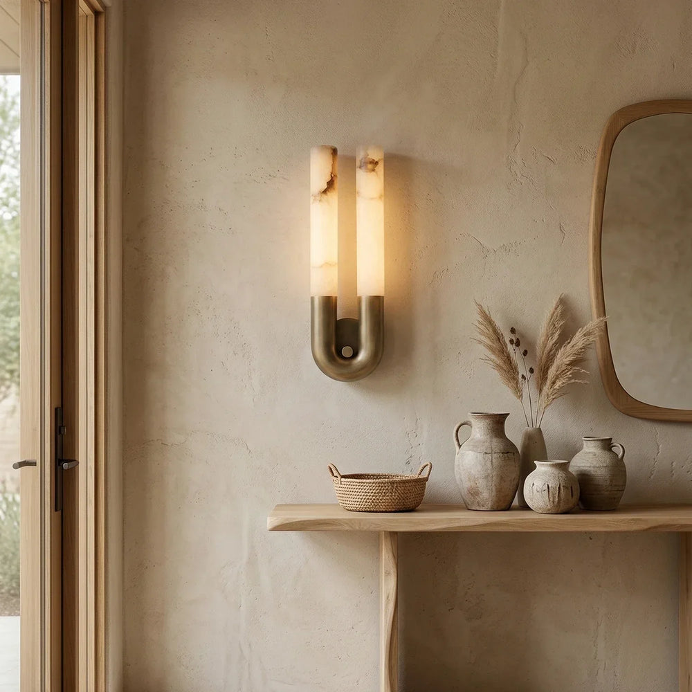 Alabaster Arch Wall Light