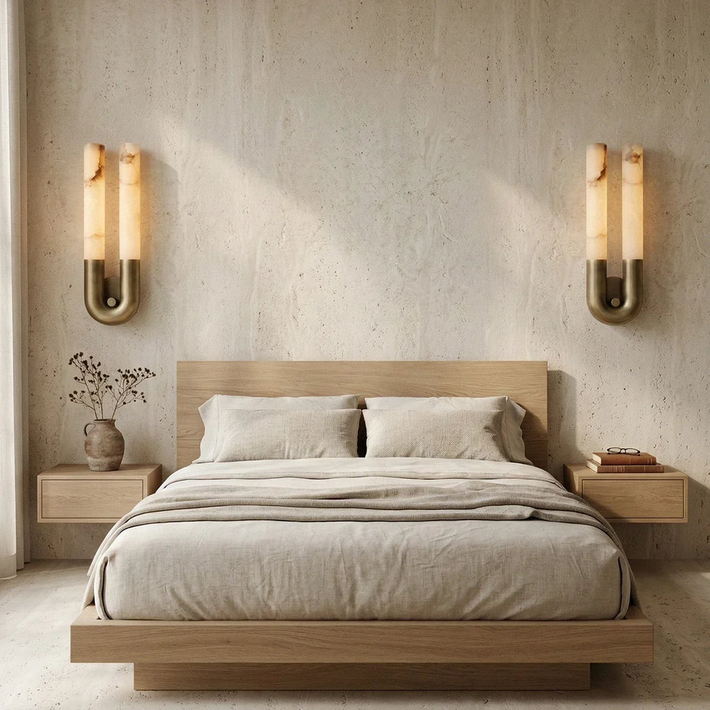Alabaster Arch Wall Light