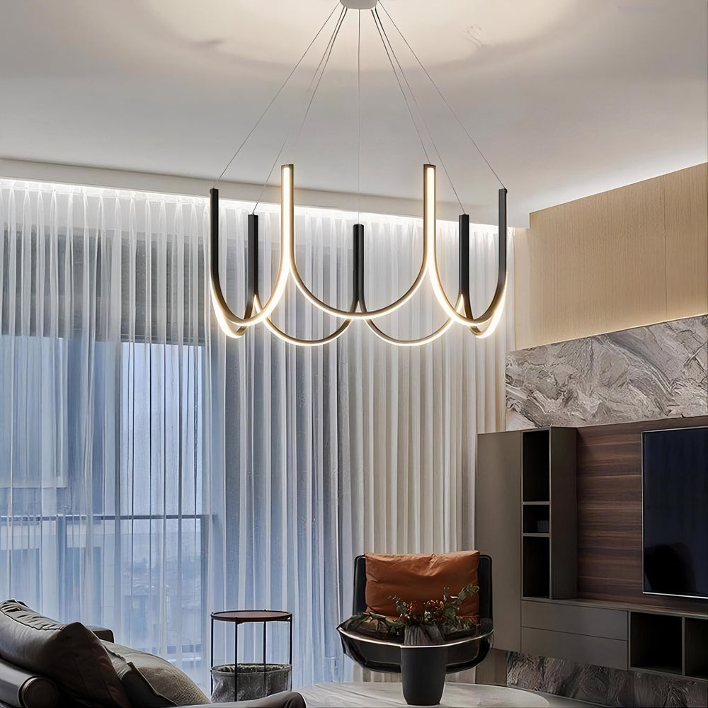 ULLA Ring Chandelier by Lampadom - side view