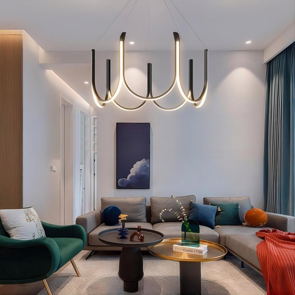 ULLA Ring Chandelier by Lampadom - angle view