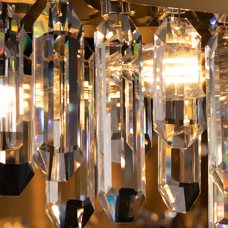 VALERY Linear Chandelier by Lampadom - side view