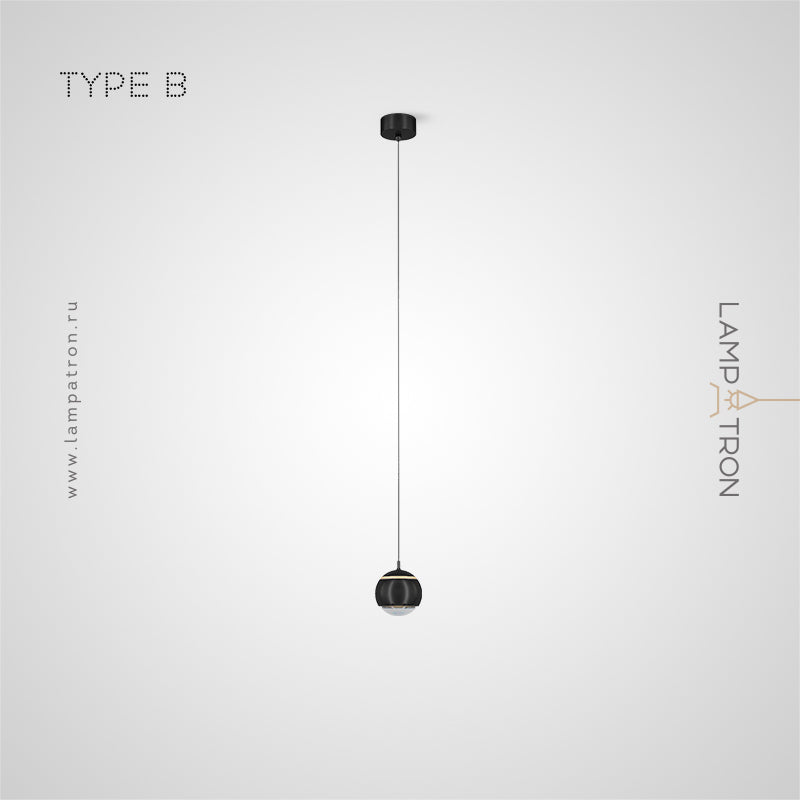 VEDEL Pendant by Lampadom - side view