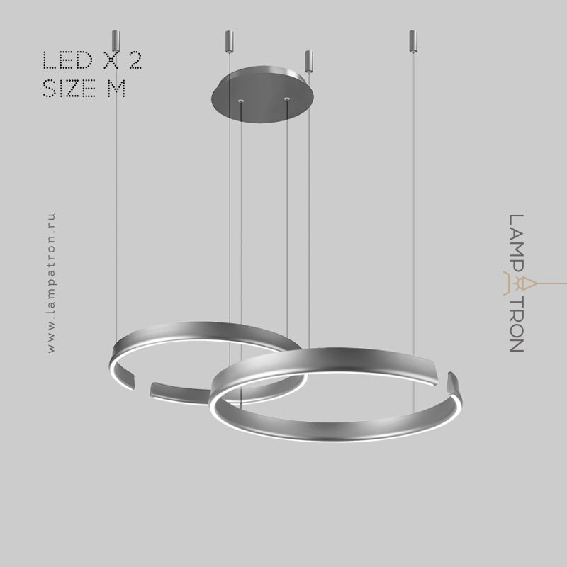 VEIKKO COMBO Ring Chandelier by Lampadom - ambient shot