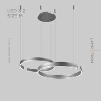 VEIKKO COMBO Ring Chandelier by Lampadom - ambient shot