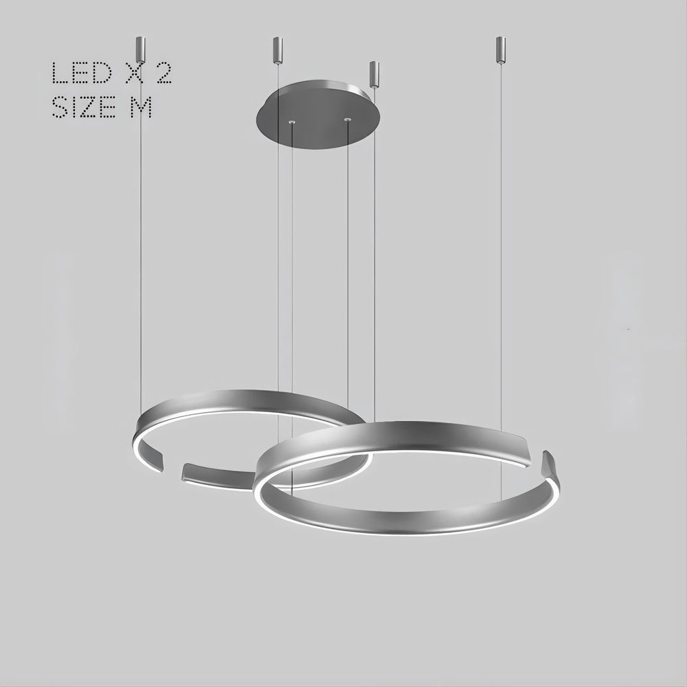 VEIKKO COMBO Ring Chandelier by Lampadom - close-up