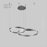 VEIKKO COMBO Ring Chandelier by Lampadom - close-up