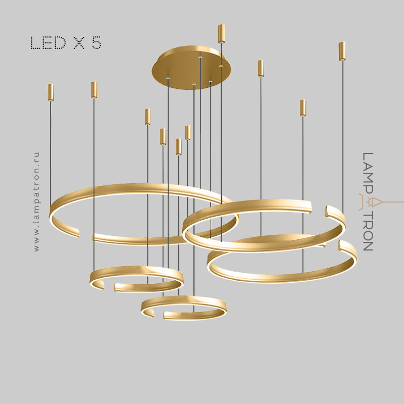 VEIKKO COMBO Ring Chandelier by Lampadom - ambient shot