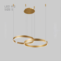 VEIKKO COMBO Ring Chandelier by Lampadom - side view