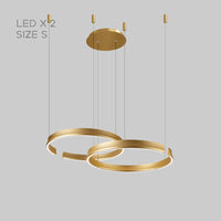 VEIKKO COMBO Ring Chandelier by Lampadom - close-up