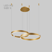 VEIKKO Ring Chandelier by Lampadom - close-up