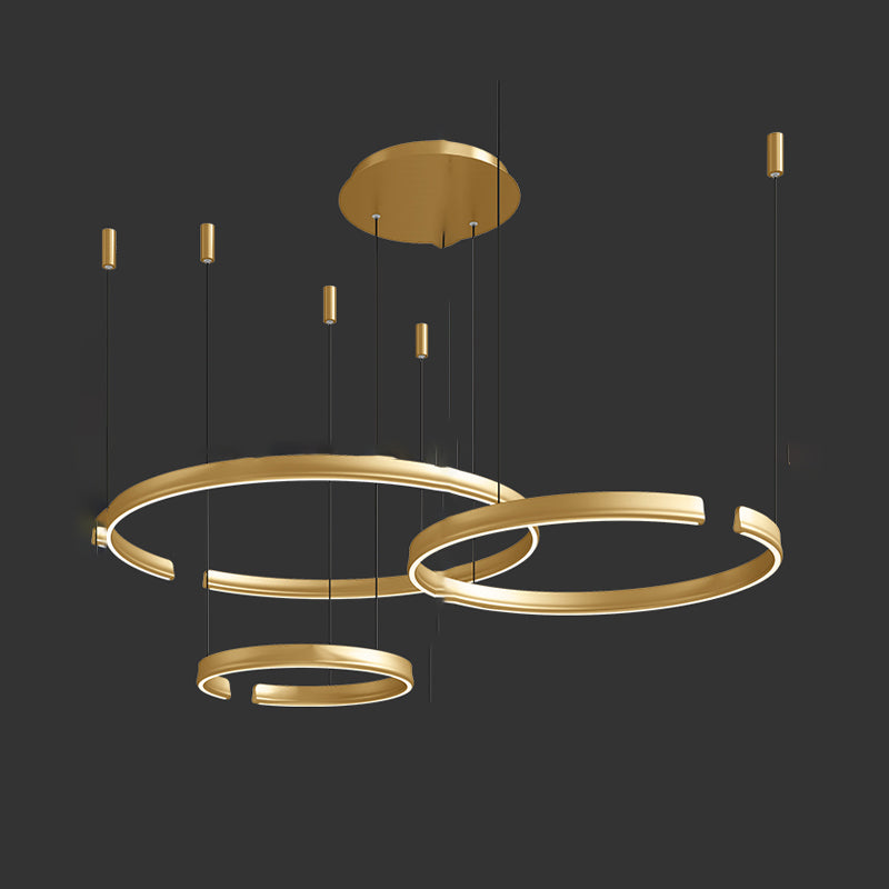 VEIKKO COMBO Ring Chandelier by Lampadom - side view