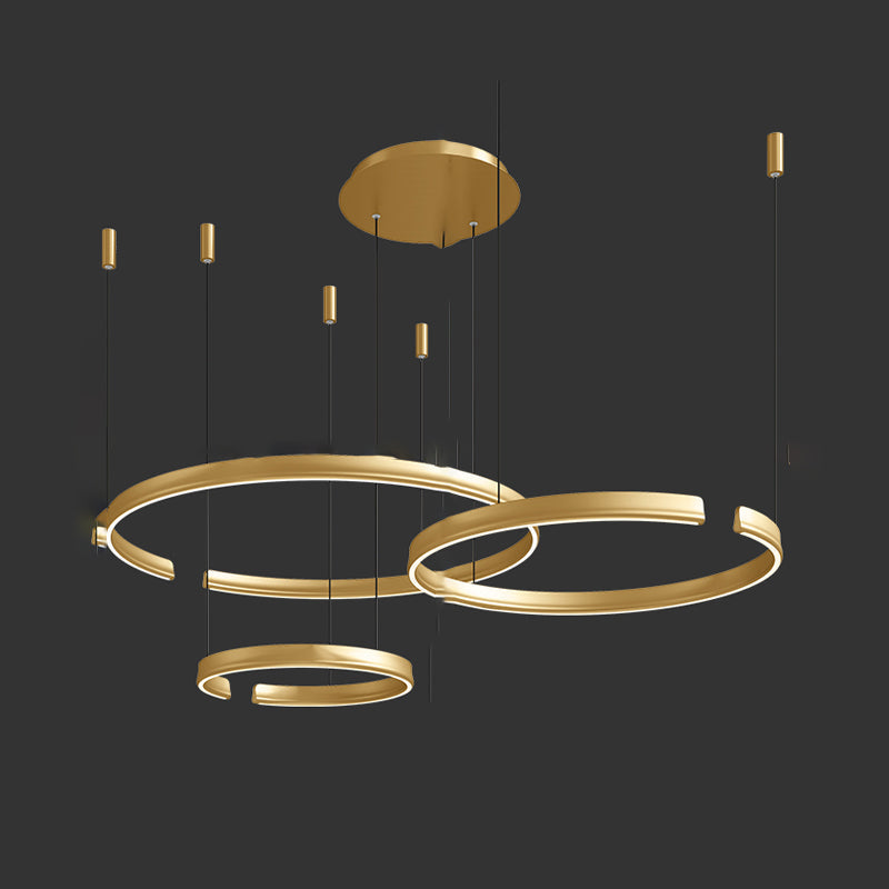 VEIKKO COMBO Ring Chandelier by Lampadom - side view