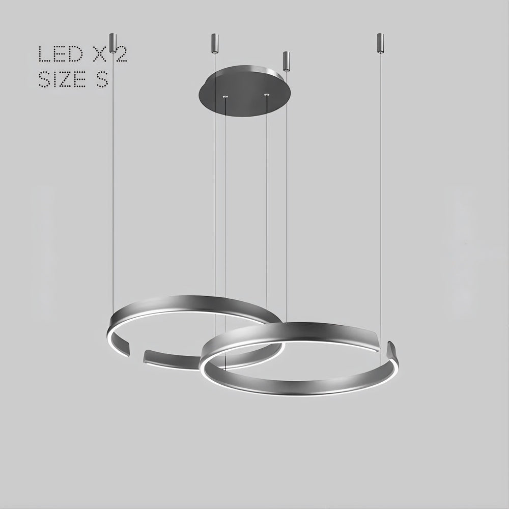 VEIKKO COMBO Ring Chandelier by Lampadom - angle view