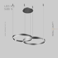 VEIKKO COMBO Ring Chandelier by Lampadom - detail view