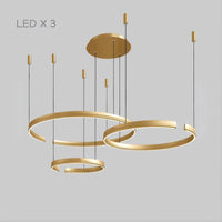 VEIKKO COMBO Ring Chandelier by Lampadom - ambient shot