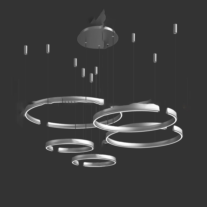 VEIKKO COMBO Ring Chandelier by Lampadom - angle view