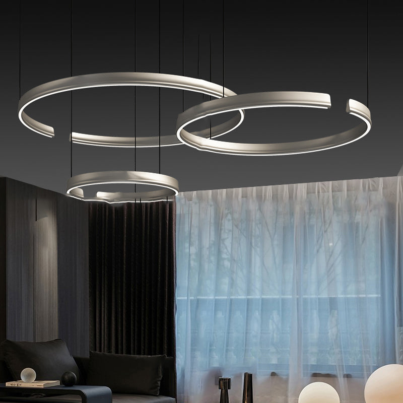 VEIKKO COMBO Ring Chandelier by Lampadom - side view
